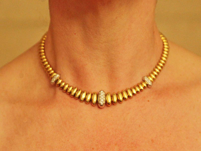 گردنبند طلا کوتاه